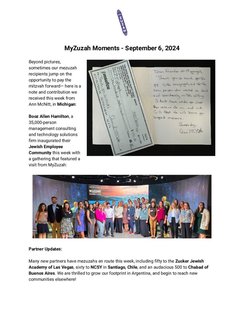 thumbnail of MyZuzah Moments – September 6, 2024